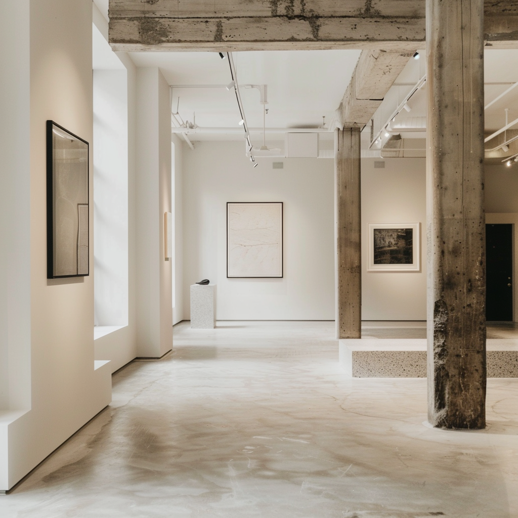 Illustration of High-End Art Gallery Residences