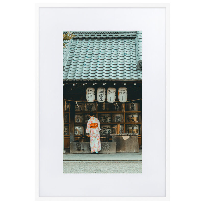 'KYOTO' Matte Paper Framed Poster With Mat