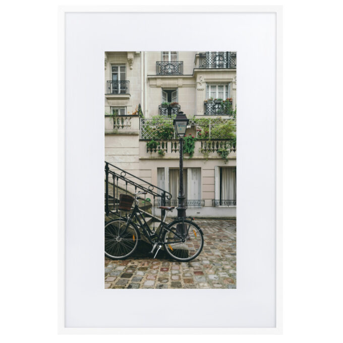 'CANAL' Matte Paper Framed Poster With Mat
